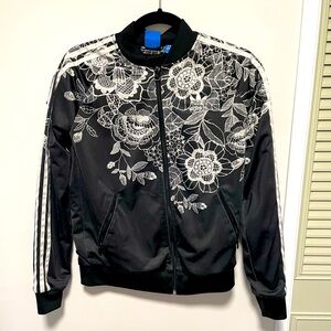 Adidas originals black and white track jacket